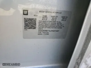 2020 Chevrolet Malibu LT with VIN 1G1ZD5ST1LF027167, listed as a Copart auction lot 43001975 with 97,304 mi miles and Salvage Title. Bid and sale history available at carsss.com. Image 14.