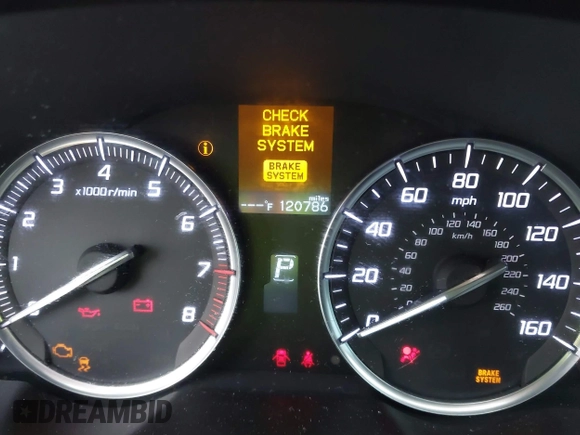 2015 Acura TLX with VIN 19UUB1F34FA012367, listed as a IAAI auction lot 41395618 with 120,786 mi miles. Bid and sale history available at carsss.com. Image 7.