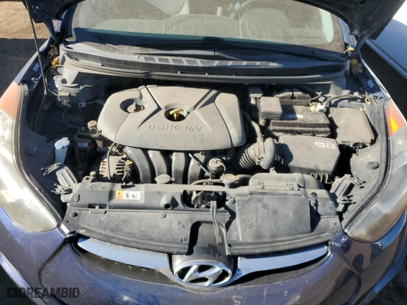 2013 Hyundai Elantra GLS PZEV with VIN KMHDH4AE7DU718490, listed as a Copart auction lot 83266474 with 147,048 mi miles and Non Repairable. Bid and sale history available at carsss.com. Image 11.