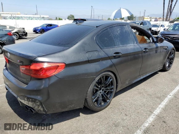 2020 BMW M5 Competition with VIN WBSJF0C02LB449079, listed as a Copart auction lot 68273734 with 0 mi miles and Salvage Title. Bid and sale history available at carsss.com. Image 3.