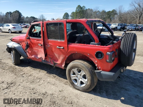 2023 Jeep Wrangler Sport S with VIN 1C4HJXDG8PW507350, listed as a Copart auction lot 46023965 with 15,236 mi miles and Salvage Title. Bid and sale history available at DreamBid. Image 2.