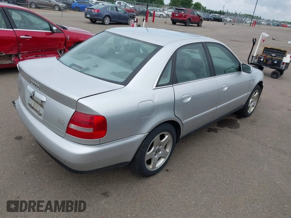 2001 Audi A4 with VIN WAUDH68DX1A010693, listed as a IAAI auction lot 42445405 with 191,684 mi miles and . Bid and sale history available at DreamBid. Image 4.