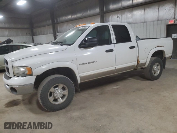 2003 Dodge Ram 2500 ST with VIN 3D7KU28C23G798322, listed as a Copart auction lot 71895634 with 274,884 mi miles and Salvage Title. Bid and sale history available at carsss.com. Image 1.