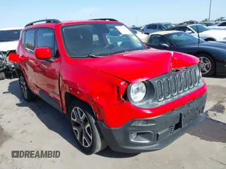 2017 Jeep Renegade Latitude with VIN ZACCJABB0HPG53044, listed as a IAAI auction lot 41731535 with 97,357 mi miles. Bid and sale history available at carsss.com. Image 1.