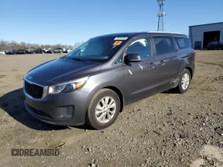 2016 Kia Sedona LX with VIN KNDMB5C13G6197234, listed as a Copart auction lot 49785995 with 87,207 mi miles and Salvage Title. Bid and sale history available at carsss.com. Image 1.