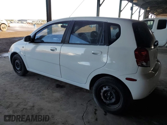 2008 Chevrolet Aveo LS with VIN KL1TD66638B019522, listed as a Copart auction lot 78677024 with 141,202 mi miles and Salvage Title. Bid and sale history available at DreamBid. Image 2.