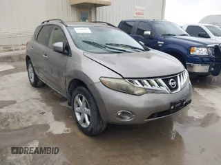 2009 Nissan Murano S with VIN JN8AZ18U99W010483, listed as a IAAI auction lot 42040254 with 154,189 mi miles. Bid and sale history available at carsss.com. Image 1.