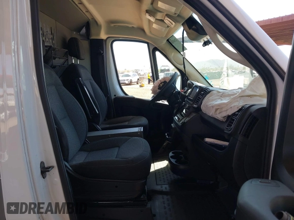2023 Ram ProMaster Cargo with VIN 3C6LRVDG9PE571633, listed as a IAAI auction lot 41849318 with 23,554 mi miles. Bid and sale history available at carsss.com. Image 5.