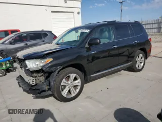 2013 Toyota Highlander Limited with VIN 5TDDK3EH0DS175928, listed as a Copart auction lot 60317875 with 187,653 mi miles and Salvage title. Bid and sale history available at DreamBid. Image 1.