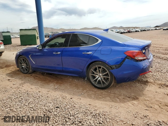 2020 Genesis G70 2.0T with VIN KMTG44LA6LU048650, listed as a Copart auction lot 59025025 with 174,215 mi miles and Salvage title. Bid and sale history available at DreamBid. Image 2.