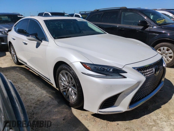 2019 Lexus LS 500 with VIN JTHB51FF4K5008165, listed as a Copart auction lot 73725824 with Not provided miles and Non repairable. Bid and sale history available at DreamBid. Image 4.