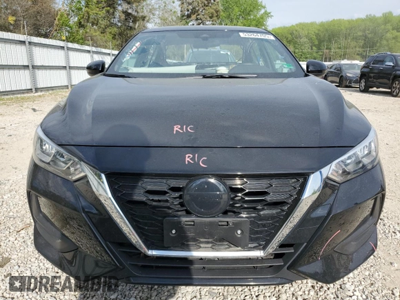 2022 Nissan Sentra S with VIN 3N1AB8BV2NY204871, listed as a Copart auction lot 53264705 with 25,446 mi miles and Salvage Title. Bid and sale history available at carsss.com. Image 5.