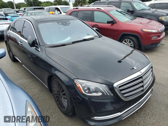2020 Mercedes-Benz S S 560 with VIN WDDUG8GB8LA490596, listed as a Copart auction lot 73997774 with Not Provided miles and Non Repairable. Bid and sale history available at carsss.com. Image 4.