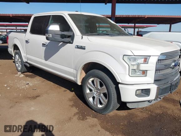 2015 Ford F-150 XLT with VIN 1FTEW1EFXFFA89038, listed as a IAAI auction lot 41365907 with 216,785 mi miles. Bid and sale history available at carsss.com. Image 1.