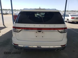 2021 Lincoln Aviator Reserve with VIN 5LM5J7WC9MGL08464, listed as a Copart auction lot 59181695 with 27,830 mi miles and Salvage title. Bid and sale history available at DreamBid. Image 6.