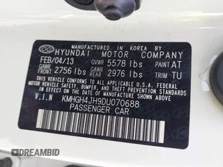 2013 Hyundai Equus Signature с VIN KMHGH4JH9DU070688, выставлен на аукционе IAAI как лот 42706570 с пробегом 116 305 миль миль и . История ставок и продаж доступна на DreamBid. Изображение 9.