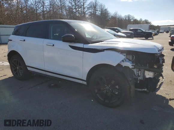 2024 Land Rover Range Rover Evoque Dynamic SE z VIN SALZL2FX6RH261333, wystawiony jako Copart lot #45428255 z przebiegiem 4 097 mil mil oraz Szkoda całkowita • Salvage title. Historia ofert i sprzedaży dostępna na DreamBid. Obrazek 4.