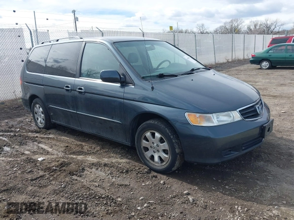 2003 Honda Odyssey EX-L with VIN 5FNRL18903B090800, listed as a IAAI auction lot 41843858 with 201,393 mi miles and . Bid and sale history available at DreamBid. Image 1.