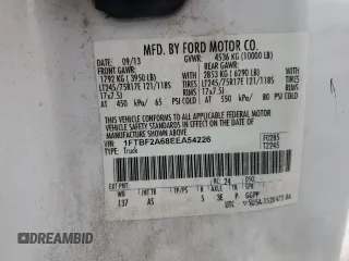 2014 Ford Super Duty F-250 SRW XL with VIN 1FTBF2A68EEA54226, listed as a Copart auction lot 42706245 with 220,260 mi miles and Clean Title. Bid and sale history available at carsss.com. Image 12.