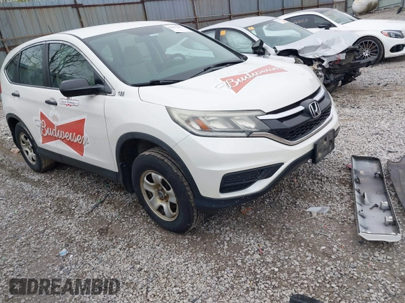 2016 Honda CR-V LX with VIN 5J6RM4H32GL002286, listed as a IAAI auction lot 42017263 with 186,190 mi miles. Bid and sale history available at carsss.com. Image 1.