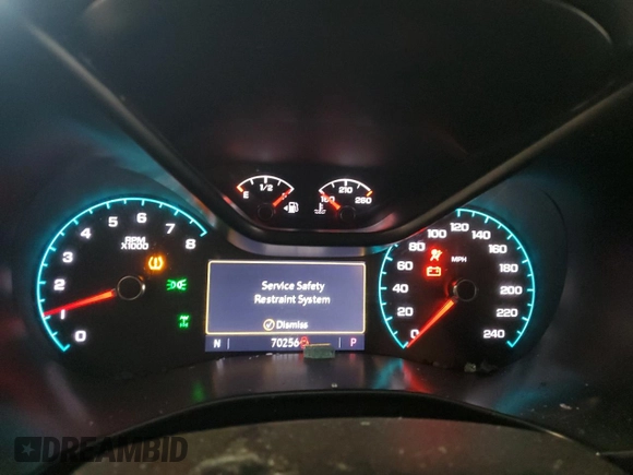 2021 Chevrolet Colorado 4WD Z71 with VIN 1GCGTDEN2M1251118, listed as a Copart auction lot 54084625 with 70,256 mi miles and Salvage title. Bid and sale history available at DreamBid. Image 9.