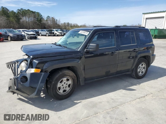 2010 Jeep Patriot Sport with VIN 1J4NT2GB6AD644400, listed as a Copart auction lot 48249675 with 164,958 mi miles and Salvage Title. Bid and sale history available at carsss.com. Image 1.