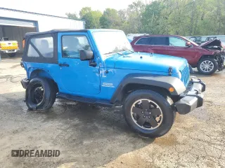 2012 Jeep Wrangler Sport with VIN 1C4AJWAG3CL144015, listed as a Copart auction lot 50969705 with 93,417 mi miles and Salvage title. Bid and sale history available at DreamBid. Image 4.