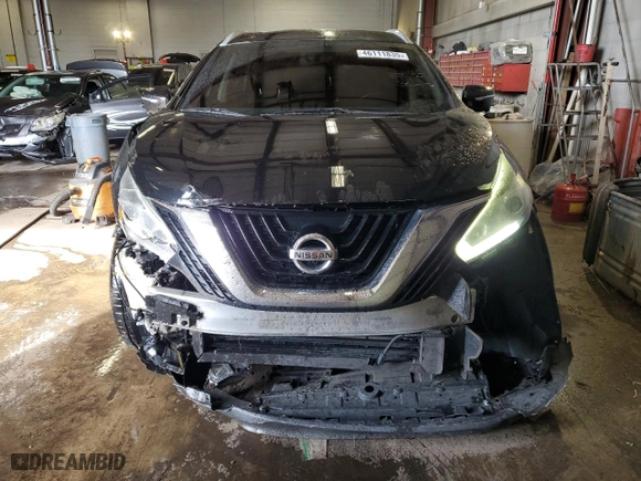 2015 Nissan Murano S with VIN 5N1AZ2MH4FN216933, listed as a Copart auction lot 46111835 with 165,323 mi miles and Salvage Title. Bid and sale history available at carsss.com. Image 5.