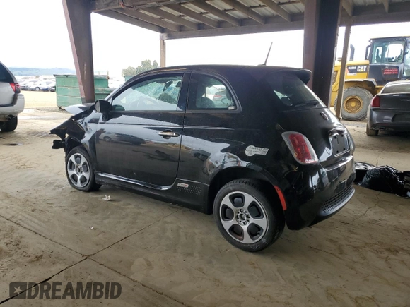 2015 FIAT 500e with VIN 3C3CFFGE9FT672669, listed as a Copart auction lot 52047345 with Not provided miles and Salvage title. Bid and sale history available at DreamBid. Image 2.