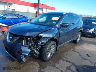 2015 Nissan Rogue S with VIN 5N1AT2MV3FC805183, listed as a IAAI auction lot 41211270 with 129,971 mi miles. Bid and sale history available at carsss.com. Image 18.