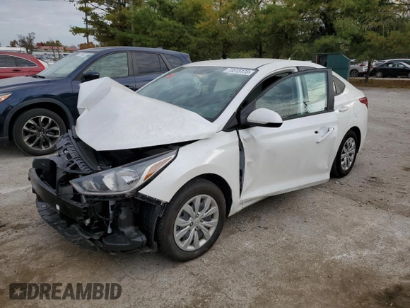 2022 Hyundai Accent SEL with VIN 3KPC24A64NE165646, listed as a Copart auction lot 73515173 with 19,825 mi miles. Bid and sale history available at carsss.com. Image 1.
