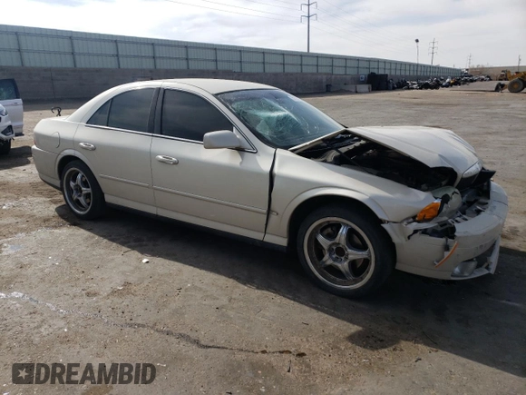 2002 Lincoln LS w/Base Pkg with VIN 1LNHM87A02Y607066, listed as a Copart auction lot 51151655 with 146,422 mi miles and Salvage Title. Bid and sale history available at carsss.com. Image 4.