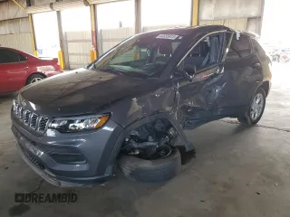 2024 Jeep Compass Sport with VIN 3C4NJDAN9RT147194, listed as a Copart auction lot 44833615 with Not Provided miles and Salvage Title. Bid and sale history available at carsss.com. Image 1.