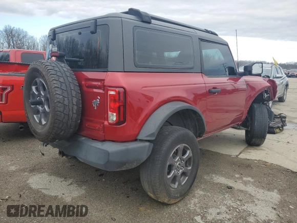 2021 Ford Bronco с VIN 1FMDE5CP4MLA64180, выставлен на аукционе Copart как лот 73194854 с пробегом 54 227 миль миль и Списание • Salvage title. История ставок и продаж доступна на DreamBid. Изображение 3.
