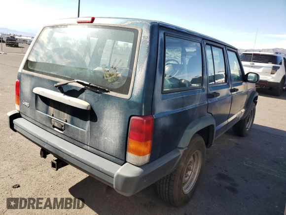 1997 Jeep Cherokee SE with VIN 1J4FT28S3VL523807, listed as a Copart auction lot 46674525 with 144,635 mi miles and Clean title. Bid and sale history available at DreamBid. Image 3.