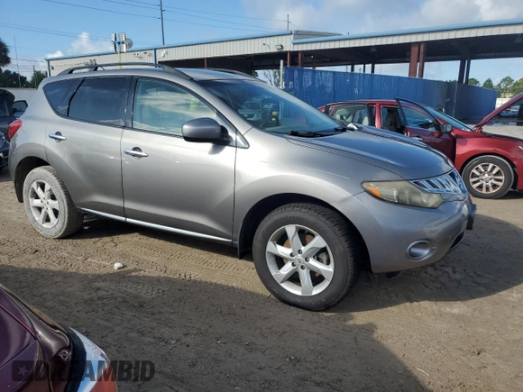 2009 Nissan Murano SL with VIN JN8AZ18U99W019331, listed as a Copart auction lot 73653734 with 0 mi miles and Salvage Title. Bid and sale history available at carsss.com. Image 4.