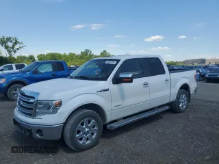 2014 Ford F-150 XL with VIN 1FTFW1CT1EFD05709, listed as a Copart auction lot 58256195 with 98,283 mi miles and Salvage title. Bid and sale history available at DreamBid. Image 1.