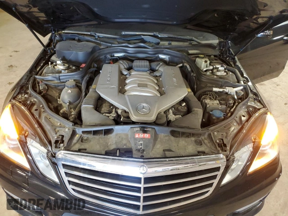 2011 Mercedes-Benz E 63 AMG with VIN WDDHF7HBXBA418665, listed as a Copart auction lot 49383395 with 68,354 mi miles and Salvage title. Bid and sale history available at DreamBid. Image 11.