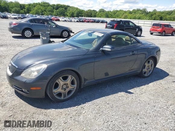 2006 Lexus SC 430 with VIN JTHFN48Y369001045, listed as a Copart auction lot 55725575 with 185,164 mi miles and Salvage title. Bid and sale history available at DreamBid. Image 1.