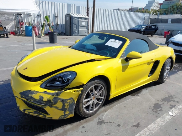 2021 Porsche 718 Boxster with VIN WP0CA2A8XMS210397, listed as a IAAI auction lot 41958221 with 43,518 mi miles and . Bid and sale history available at DreamBid. Image 17.