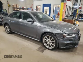 2014 Audi A4 Premium Plus with VIN WAUFFAFLXEN037077, listed as a Copart auction lot 51582465 with 104,475 mi miles and Salvage Title. Bid and sale history available at carsss.com. Image 4.