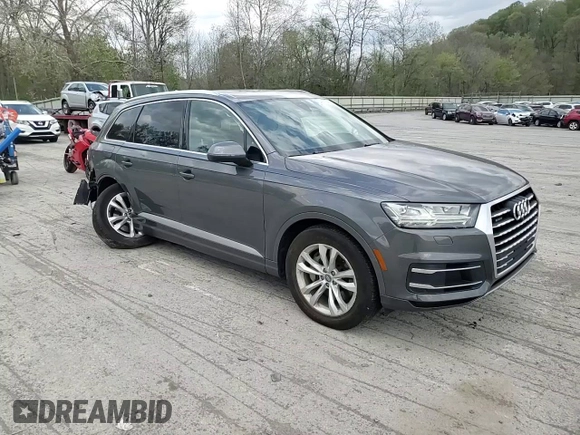2019 Audi Q7 Premium Plus with VIN WA1LHAF73KD033550, listed as a Copart auction lot 54977045 with 51,044 mi miles and Salvage title. Bid and sale history available at DreamBid. Image 14.