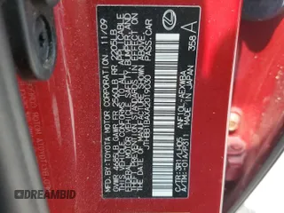 2010 Lexus HS 250h z VIN JTHBB1BAXA2019030, wystawiony jako Copart lot #54541985 z przebiegiem 99 068 mil mil oraz Szkoda całkowita • Salvage title. Historia ofert i sprzedaży dostępna na DreamBid. Obrazek 12.
