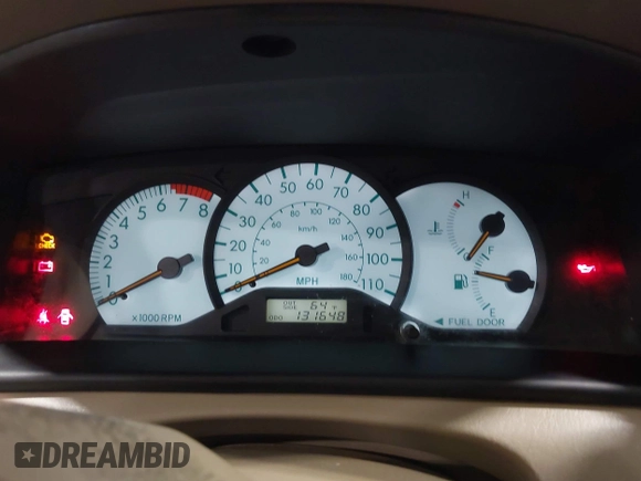 2003 Toyota Corolla CE with VIN JTDBR32E330020921, listed as a IAAI auction lot 41987206 with 131,648 mi miles and . Bid and sale history available at DreamBid. Image 7.
