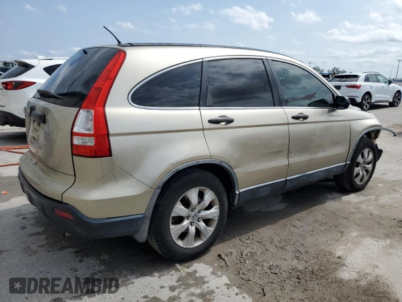 2007 Honda CR-V LX with VIN JHLRE38357C025660, listed as a Copart auction lot 47817285 with 251,275 mi miles and Salvage Title. Bid and sale history available at carsss.com. Image 3.
