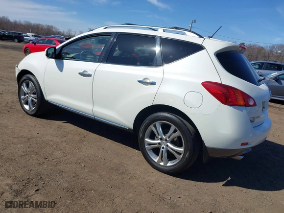 2009 Nissan Murano SL with VIN JN8AZ18W19W113804, listed as a IAAI auction lot 41802043 with 107,803 mi miles. Bid and sale history available at carsss.com. Image 3.