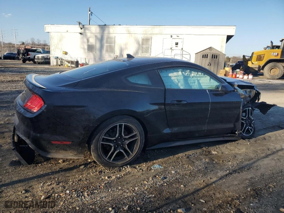 2020 Ford Mustang EcoBoost with VIN 1FA6P8TH2L5145754, listed as a Copart auction lot 46852335 with 0 mi miles and Salvage Title. Bid and sale history available at carsss.com. Image 3.
