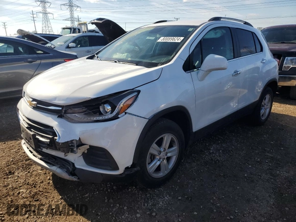 2020 Chevrolet Trax LT с VIN KL7CJPSB5LB007064, выставлен на аукционе Copart как лот 80089624 с пробегом 39 550 миль миль и Списание • Salvage title. История ставок и продаж доступна на DreamBid. Изображение 1.