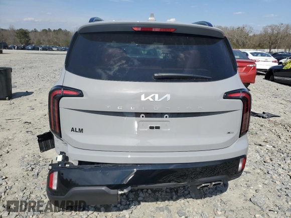 2024 Kia Telluride EX with VIN 5XYP3DGC0RG549279, listed as a Copart auction lot 47051635 with 4,074 mi miles and Salvage Title. Bid and sale history available at carsss.com. Image 6.