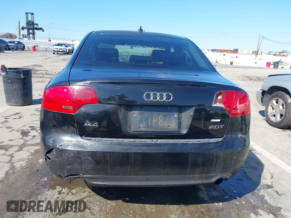 2008 Audi A4 2.0T with VIN WAUAF78E58A154637, listed as a IAAI auction lot 41750930 with Not provided miles and . Bid and sale history available at DreamBid. Image 6.